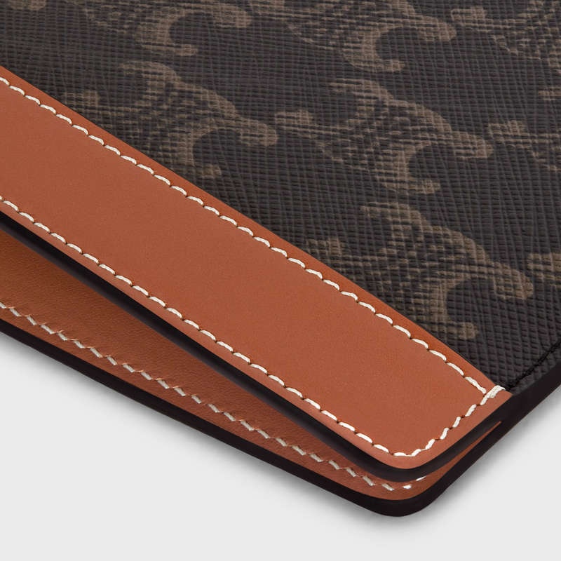 Celine Ipad Pro Sleeve In Triomphe Kanvas And Calfskin Kese Çanta Kahverengi | CL-591784