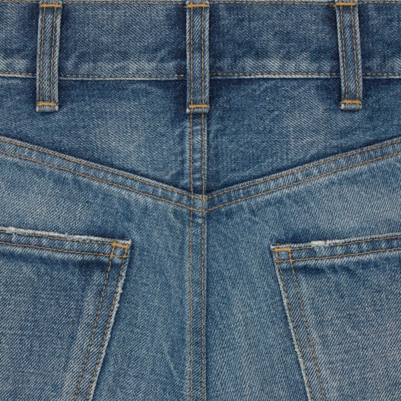 Celine Jane Flare Jeans In Denim Union Wash Pantolon Açık Mavi | CL-592719