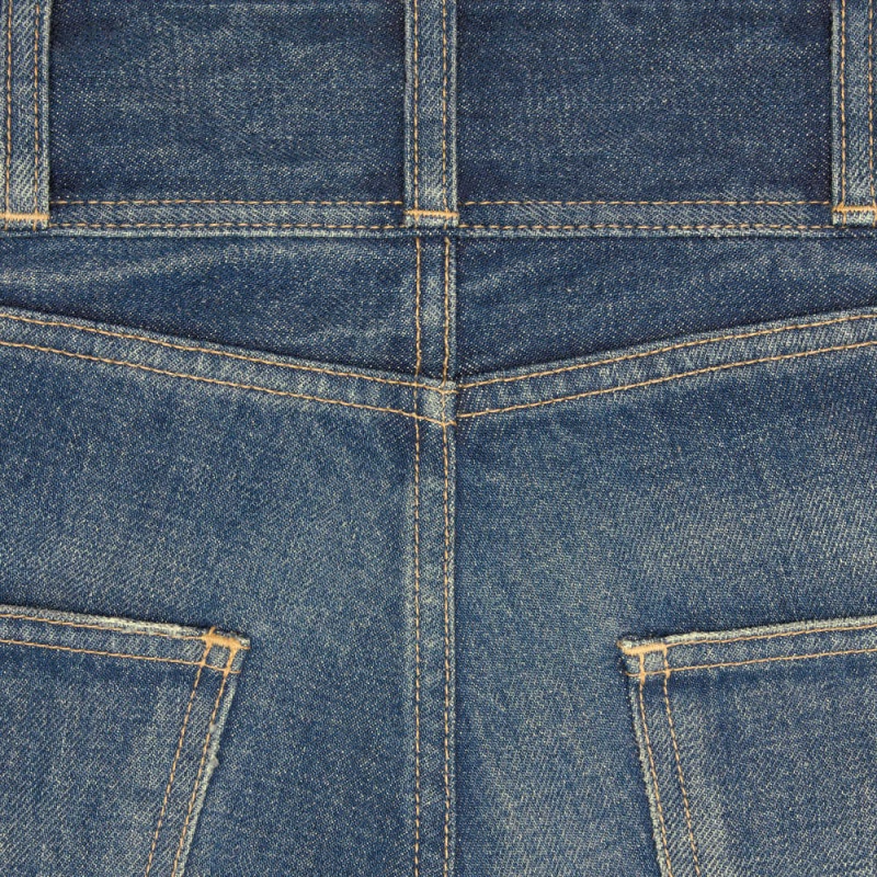 Celine Jane Flared Jeans In Dark Union Wash Denim Pantolon Koyu Açık Mavi | CL-592718