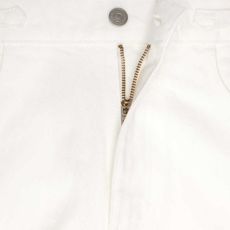 Celine Jane Flared Jeans In Optic Wash Denim Pantolon Beyaz Açık Mavi | CL-592722