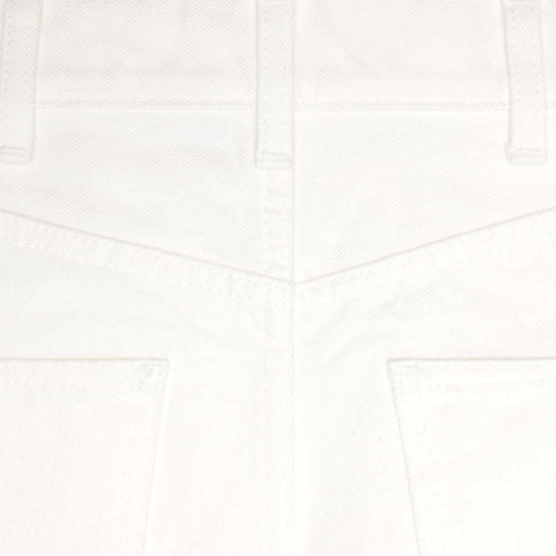 Celine Jane Flared Jeans In Optic Wash Denim Pantolon Beyaz Açık Mavi | CL-592722