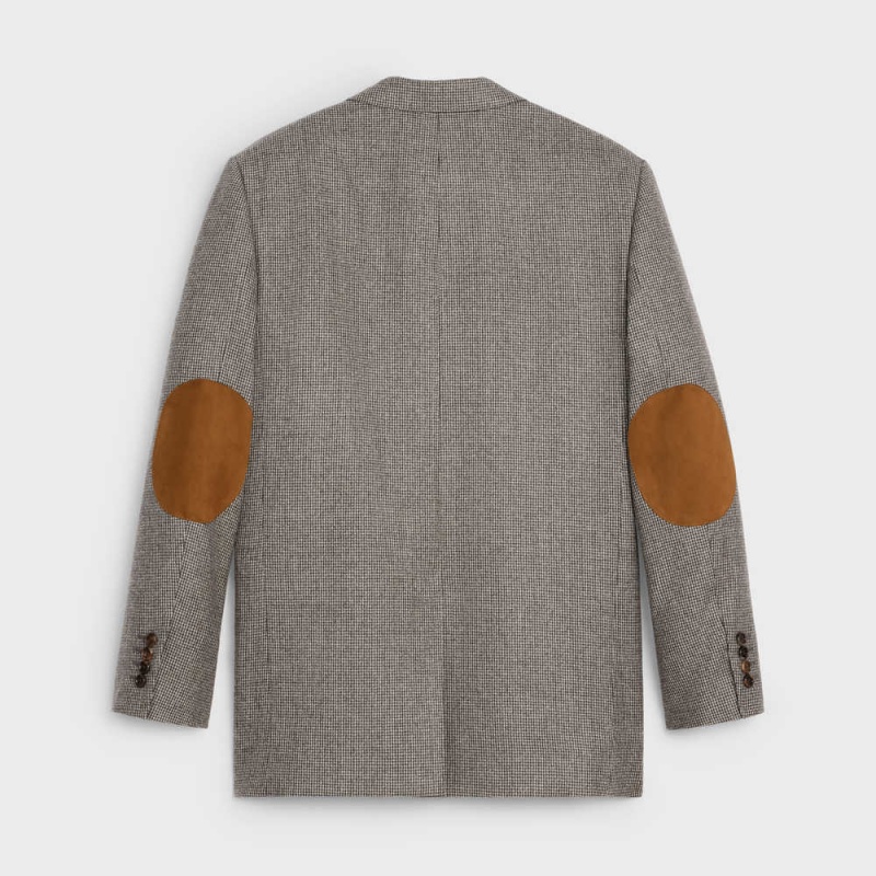 Celine Jude With Elbow Patches In Flannel Mont Gri | CL-592663