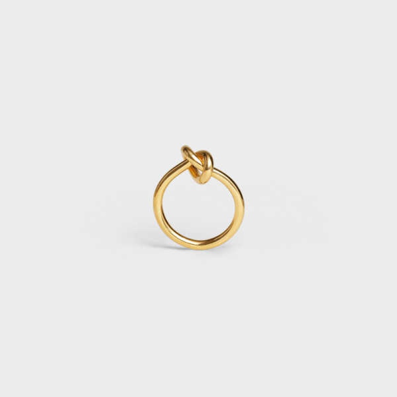 Celine Knot In Brass With Gold Finish Yüzükler Altın | CL-592195