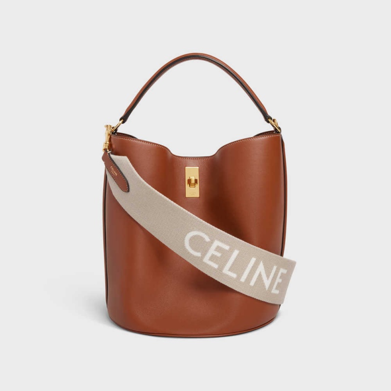 Celine Kısa Askılı In Yün With Jacquard With Gold Finishing Küçük Deri Ürünler Bej Rengi Beyaz | CL-592915