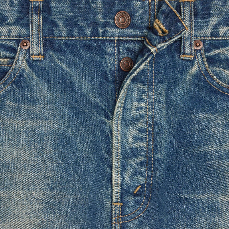 Celine Kurt Jeans In Yürüyüş Wash Denim Pantolon Açık Mavi | CL-592049