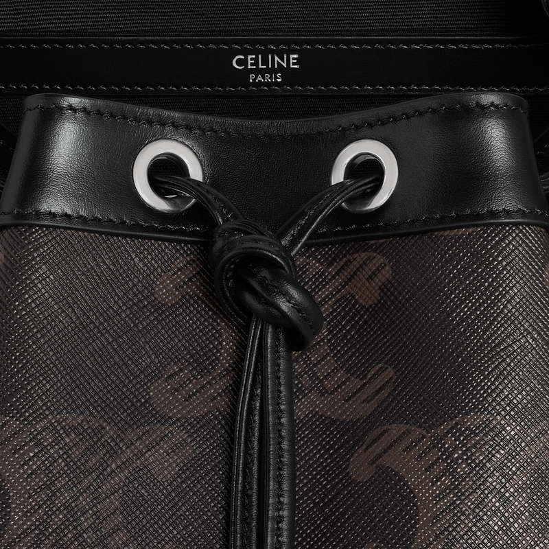 Celine Large In Triomphe Kanvas Xl Sırt Çantaları Siyah | CL-591838