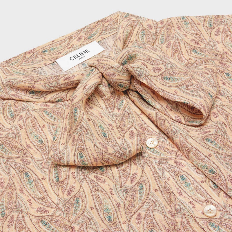 Celine LavallièRe Blouse In Silk Georgette Gömlek Renkli | CL-592819