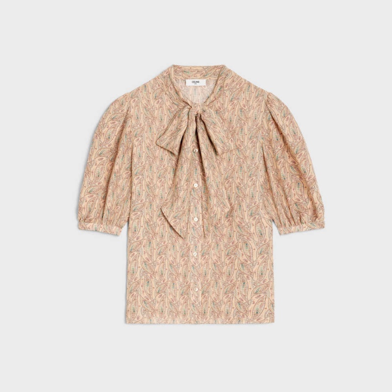 Celine LavallièRe Blouse In Silk Georgette Gömlek Renkli | CL-592819