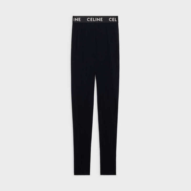Celine Leggings Technical Jersey Şort Siyah | CL-592754