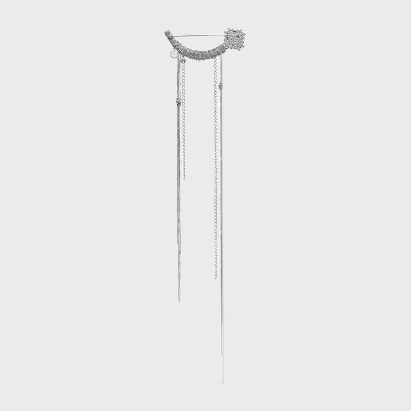 Celine Les Pierres Star Brooch In Brass With Rhodium Finish Küpe Renkli | CL-591675
