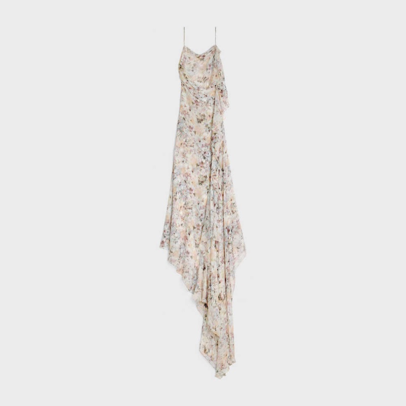Celine Lingerie In Silk Muslin Elbise Renkli | CL-592863
