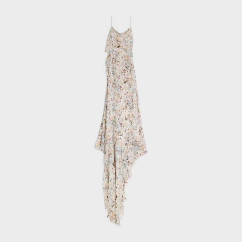 Celine Lingerie In Silk Muslin Elbise Renkli | CL-592863