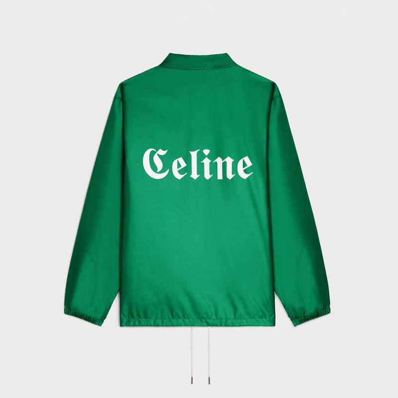 Celine Long Coach In Hafif Naylon Blousons Yeşil | CL-591950