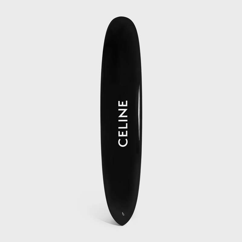 Celine Longboard With Celine Logo In Resin And Fiberglass Lifestyle Siyah Beyaz | CL-591680