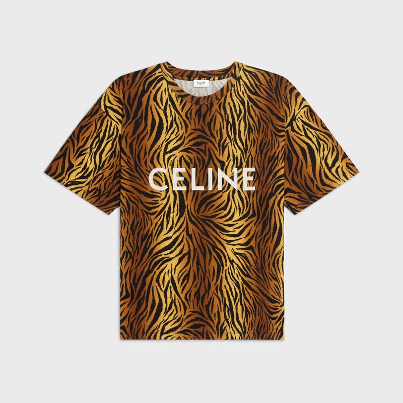 Celine Loose In Jersey T-shirt Beyaz | CL-592134