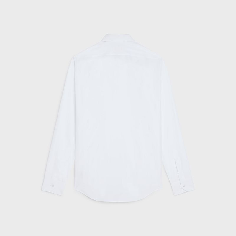 Celine Loose In Pamuklu Poplin Gömlek Beyaz | CL-592178