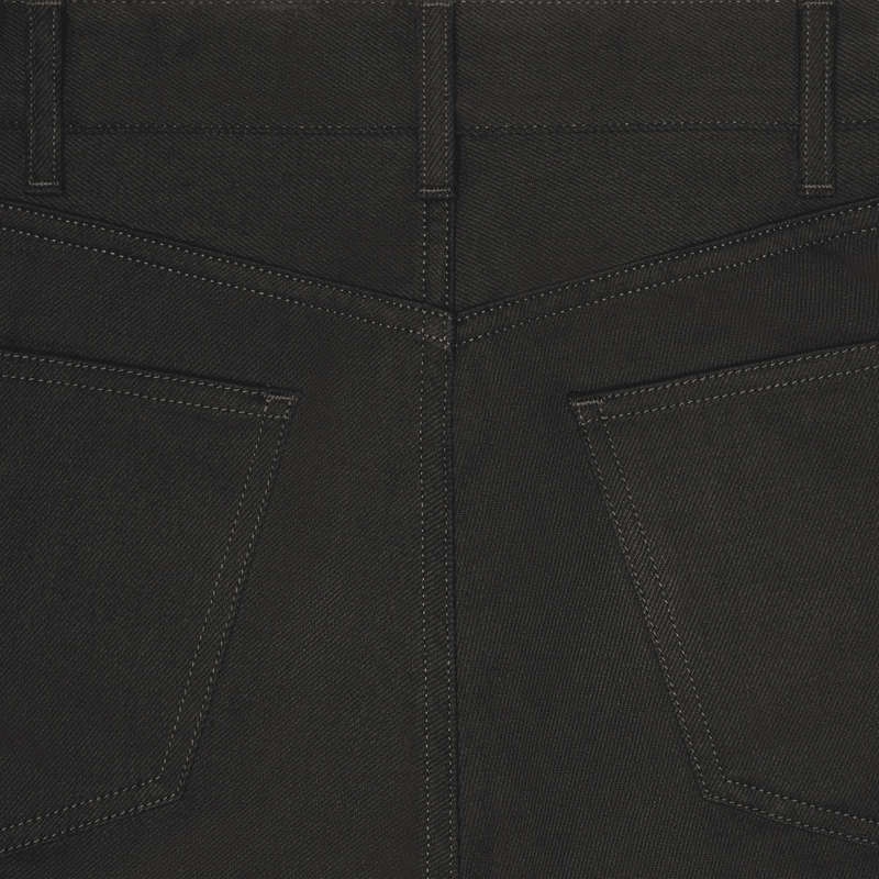 Celine Lou Jeans In Pure Black Wash Denim Pantolon Siyah | CL-592059