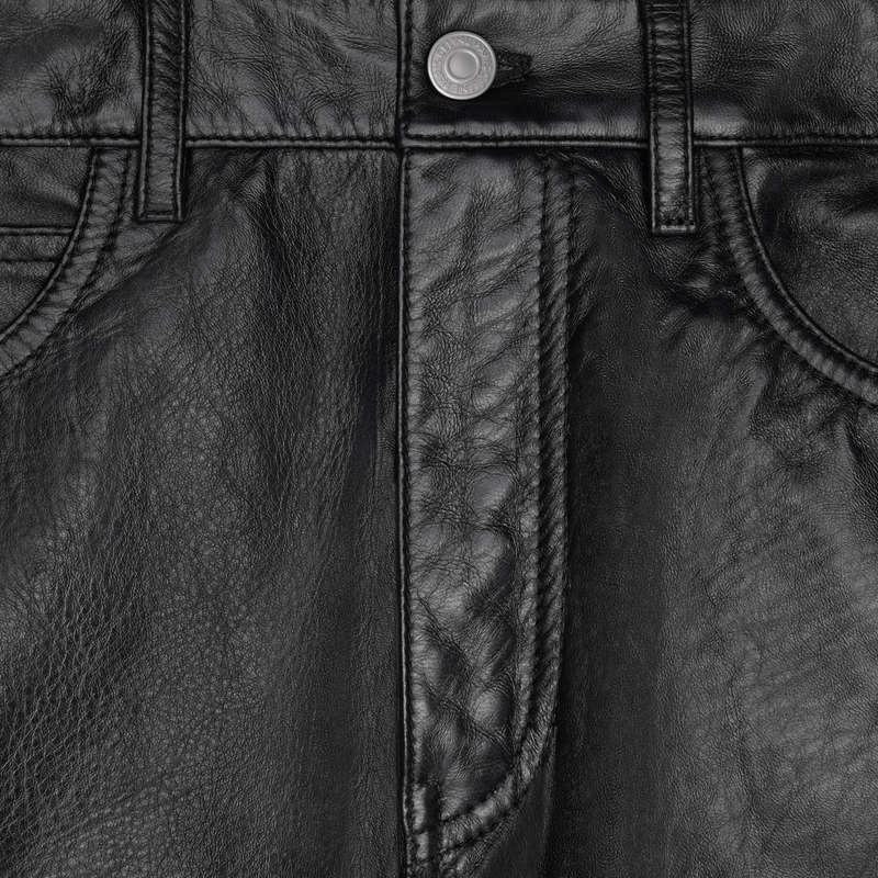 Celine Lou Jeans In Soft Leather Siyah | CL-591932