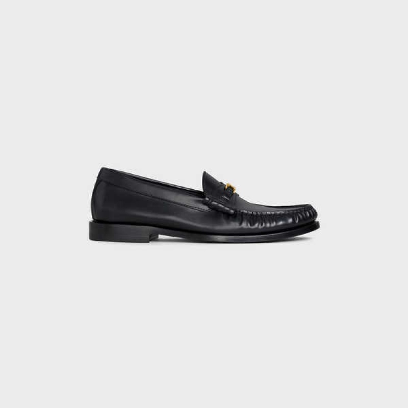 Celine Luco Triomphe In Polished Calfskin Makosen Siyah | CL-592526