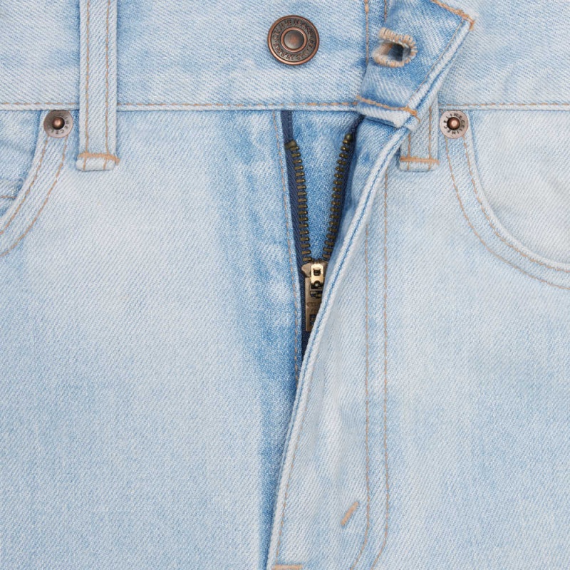 Celine Margaret Jeans In Sun-faded Wash Denim Pantolon Turuncu Açık Mavi | CL-592716