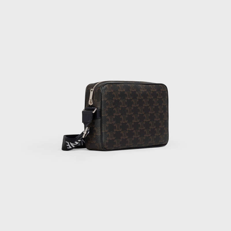 Celine Medium Bag In Triomphe Kanvas Postacı Çantası Siyah | CL-591855