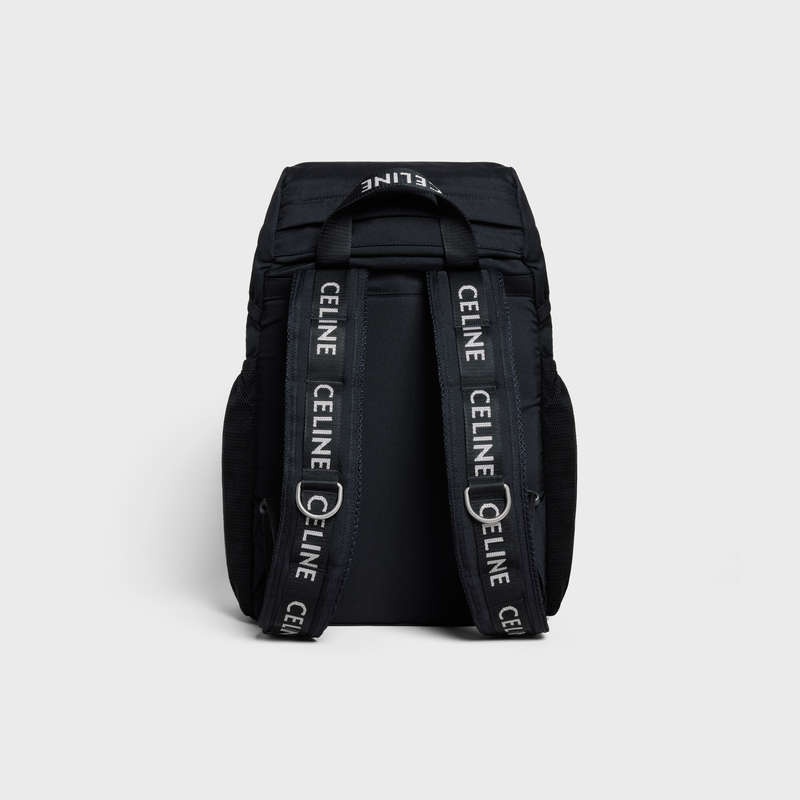 Celine Medium Doğa Yürüyüşü In Naylon Sırt Çantaları Siyah | CL-591840