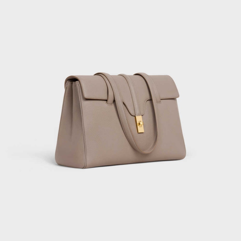 Celine Medium Soft Bag In Supple Grained Calfskin 16 Gri | CL-593265