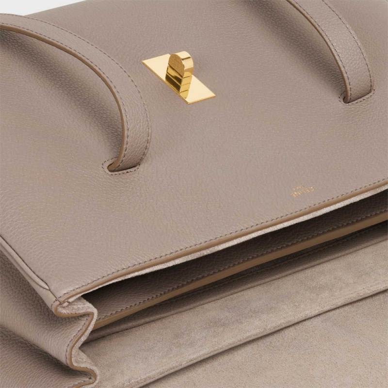 Celine Medium Soft Bag In Supple Grained Calfskin 16 Gri | CL-593265