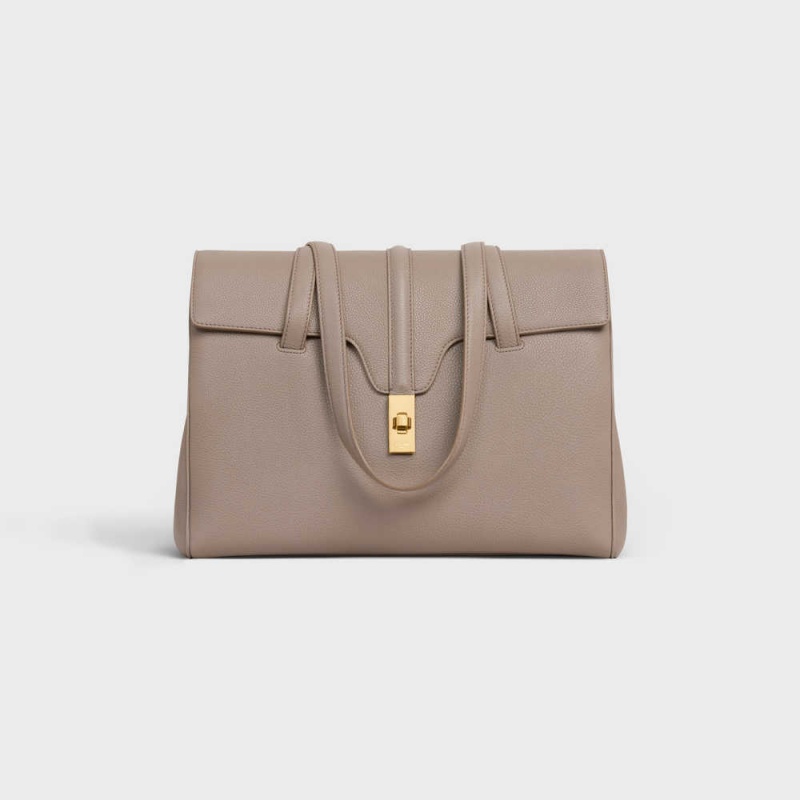Celine Medium Soft Bag In Supple Grained Calfskin 16 Gri | CL-593265