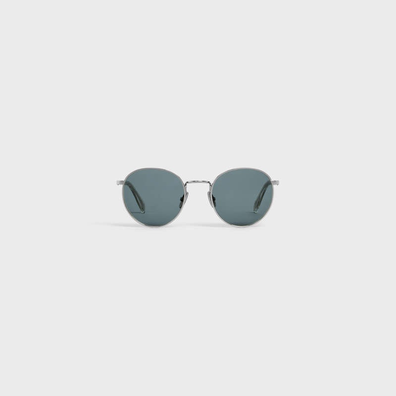 Celine Metal Frame 06 In Metal Güneş Gözlüğü Gümüş Mavi | CL-591760