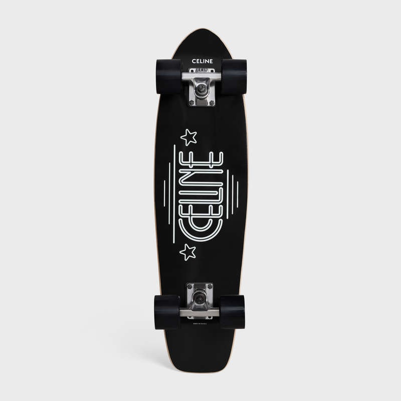 Celine Mini Cruiser In Wood With Celine Wiltern Print Lifestyle Siyah | CL-591679
