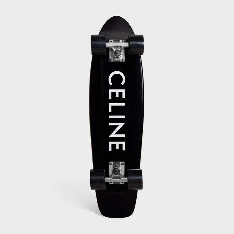 Celine Mini Cruiser In Wood With Celine Print Lifestyle Siyah | CL-591677