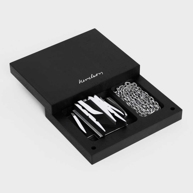 Celine Nevelson Project Sterling Silver And Oak Wood Kolye Gümüş Siyah | CL-592293