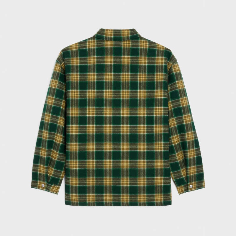 Celine Overin Checked Yün Blousons a01311.jpg | CL-591973