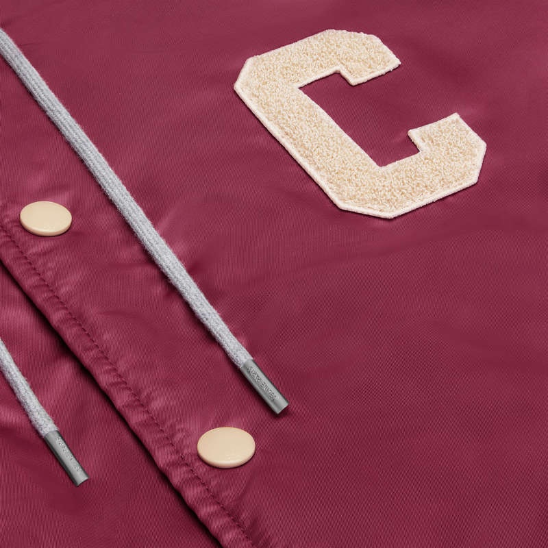 Celine Oversized Kukuletalı Teddy In Naylon Blousons Bordo | CL-591952