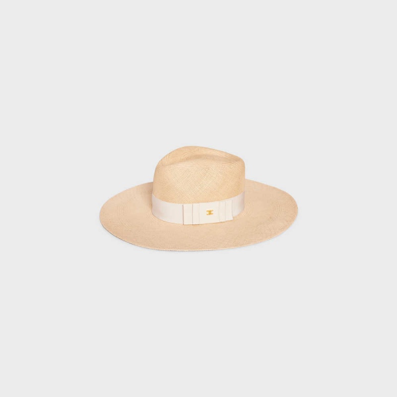 Celine Panama In Straw Şapka Bej Rengi Açık Bej Rengi | CL-592346