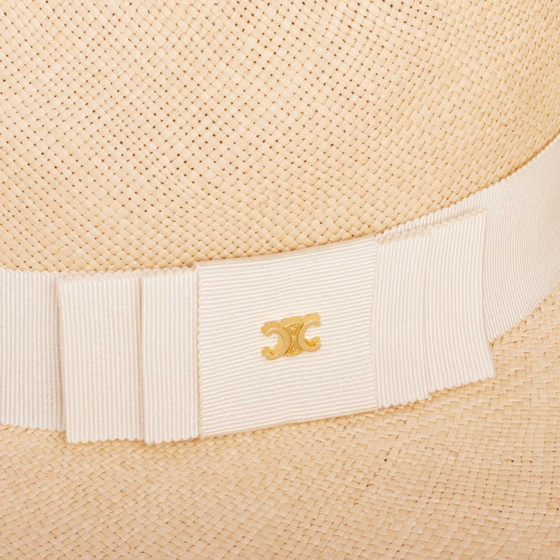 Celine Panama In Straw Şapka Bej Rengi Açık Bej Rengi | CL-592346