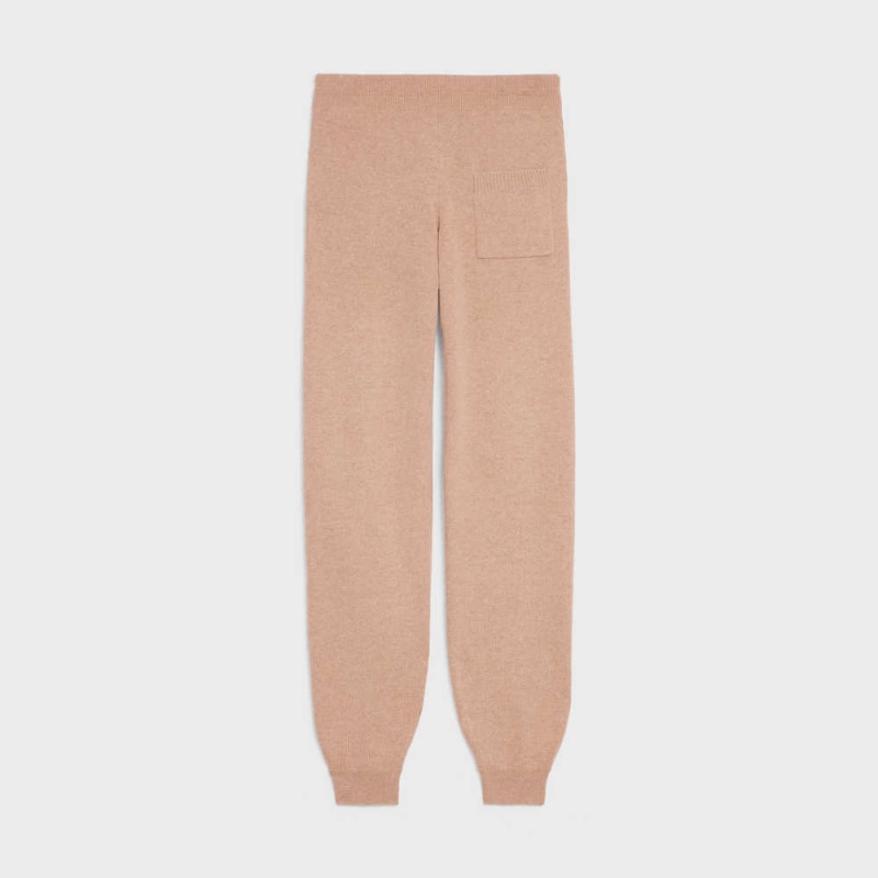 Celine Parça In Cashmere Yün Pantolon Kahverengi | CL-592753