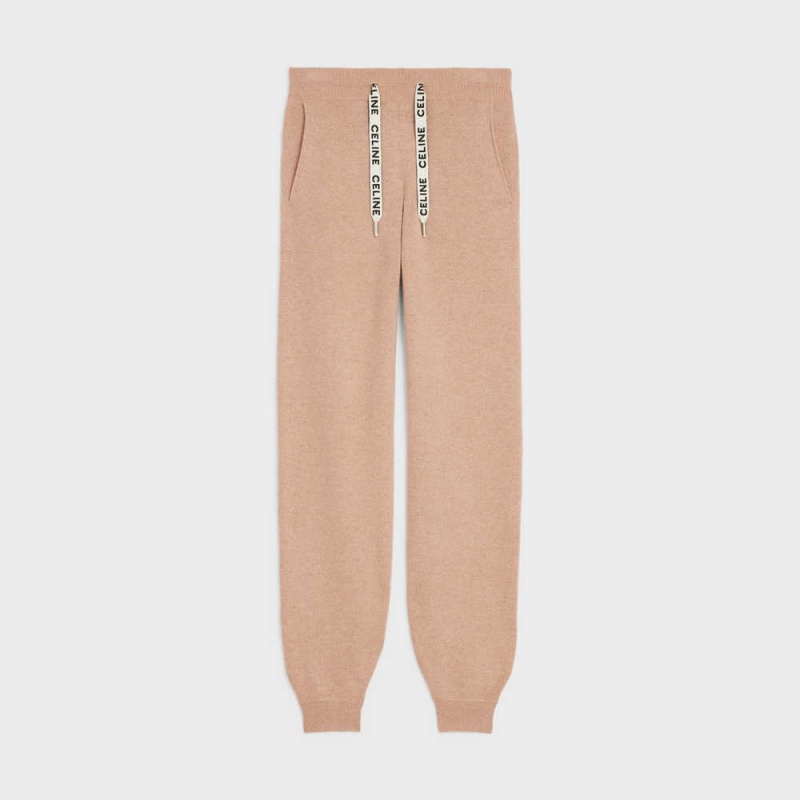 Celine Parça In Cashmere Yün Pantolon Kahverengi | CL-592753