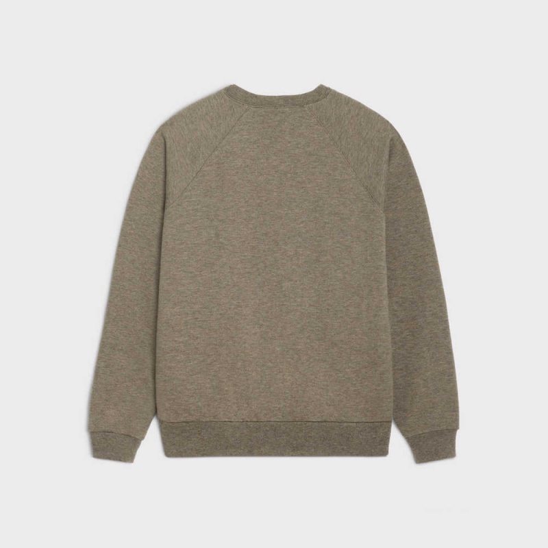 Celine Paris 70 S In Pamuklu And Cashmere Tişörtü Açık Kahverengi Krema | CL-592800