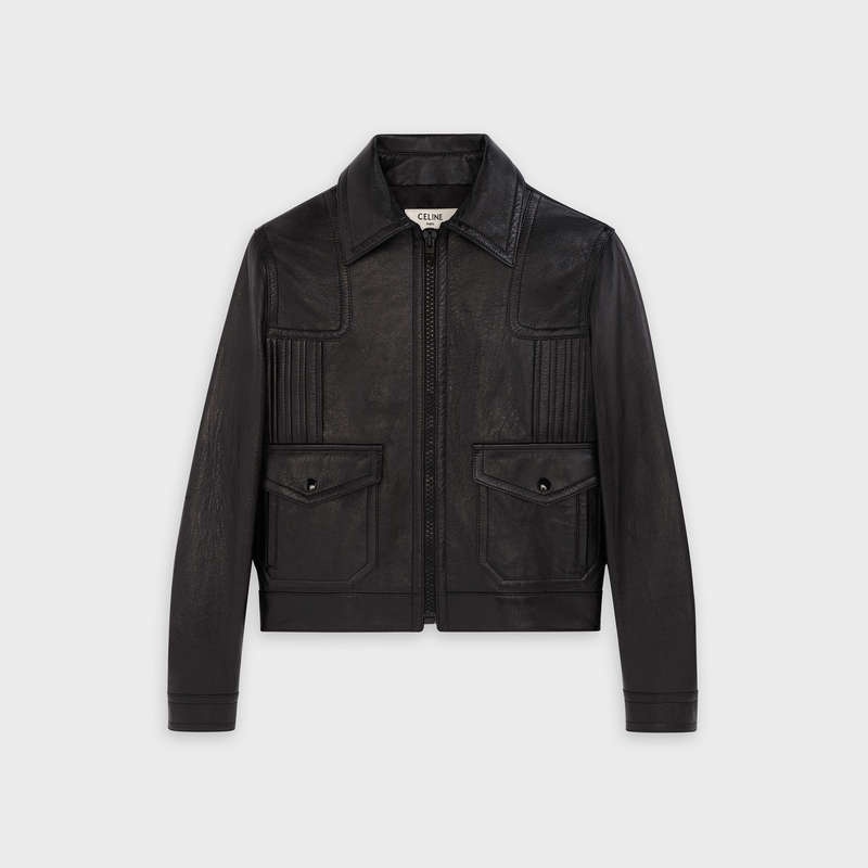 Celine Paul Blouson In Lambskin Blousons Siyah | CL-591969