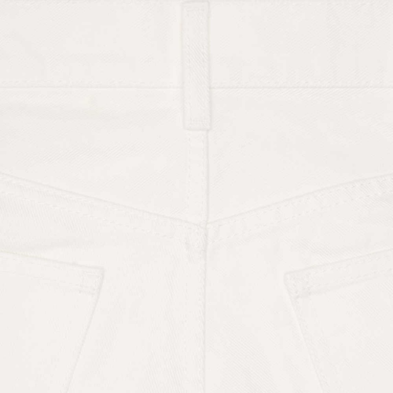 Celine Polly Jeans In Optic Wash Denim Pantolon Beyaz Açık Mavi | CL-592712