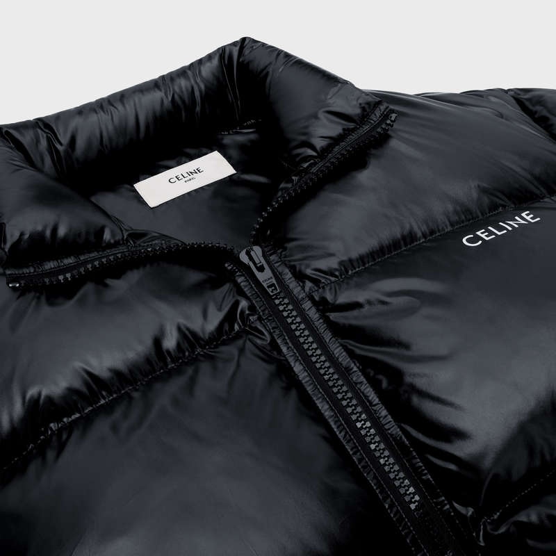 Celine Puffer In Hafif Naylon Blousons Siyah | CL-591971