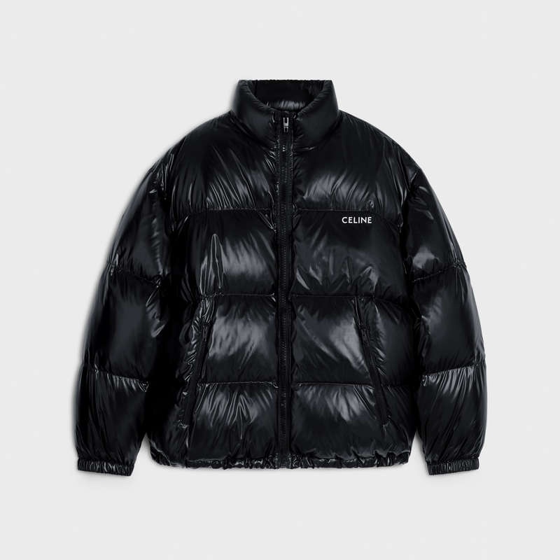 Celine Puffer In Hafif Naylon Blousons Siyah | CL-591971