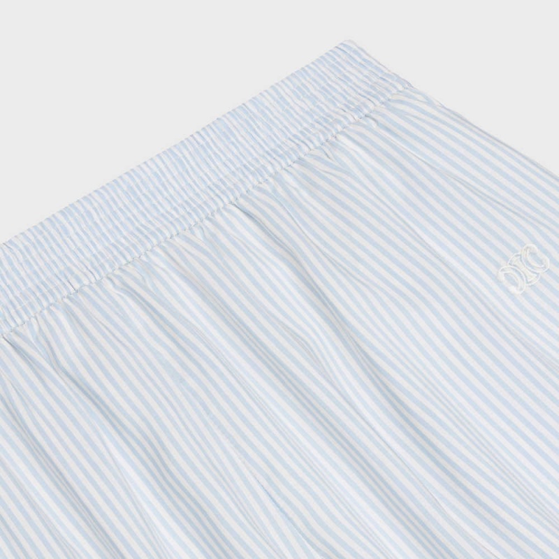 Celine Pyjama In Çizgili Silk Şort Çizgili | CL-592757