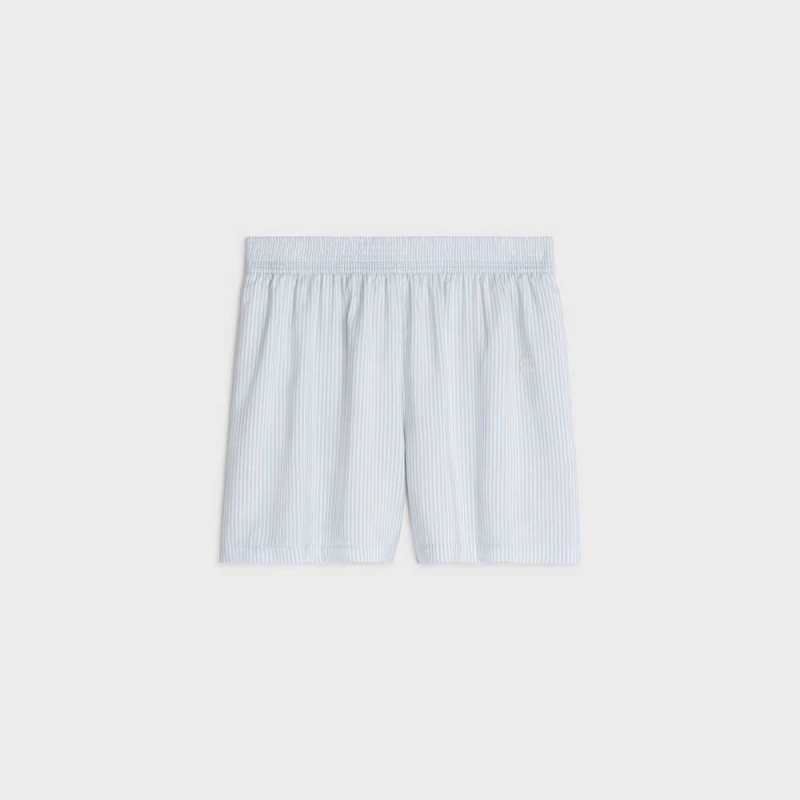 Celine Pyjama In Çizgili Silk Şort Çizgili | CL-592757