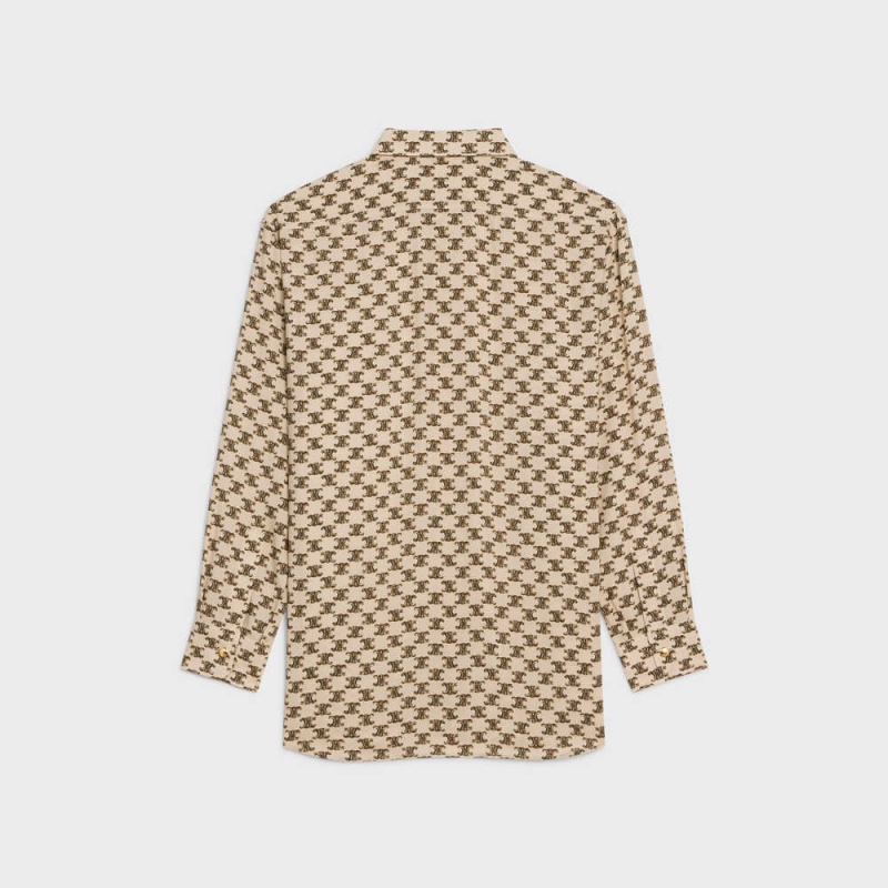Celine Reporter In Crepe De Chine Gömlek Kayısı Rengi | CL-592831