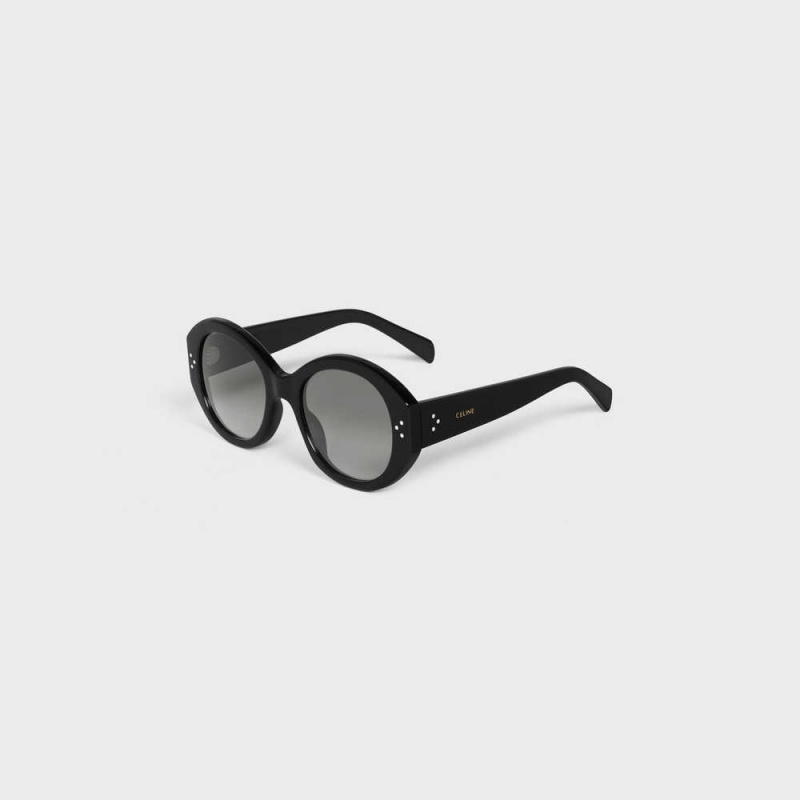 Celine Round S240 In Acetate Güneş Gözlüğü Siyah | CL-592432