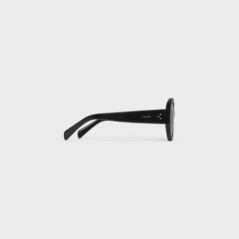 Celine Round S240 In Acetate Güneş Gözlüğü Siyah | CL-592432