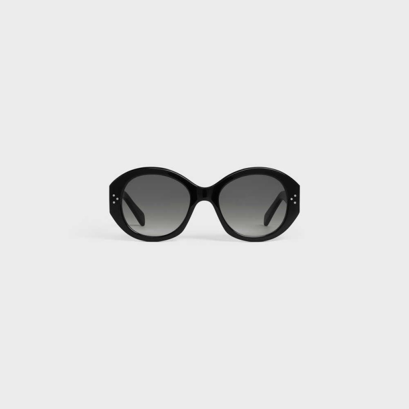 Celine Round S240 In Acetate Güneş Gözlüğü Siyah | CL-592432